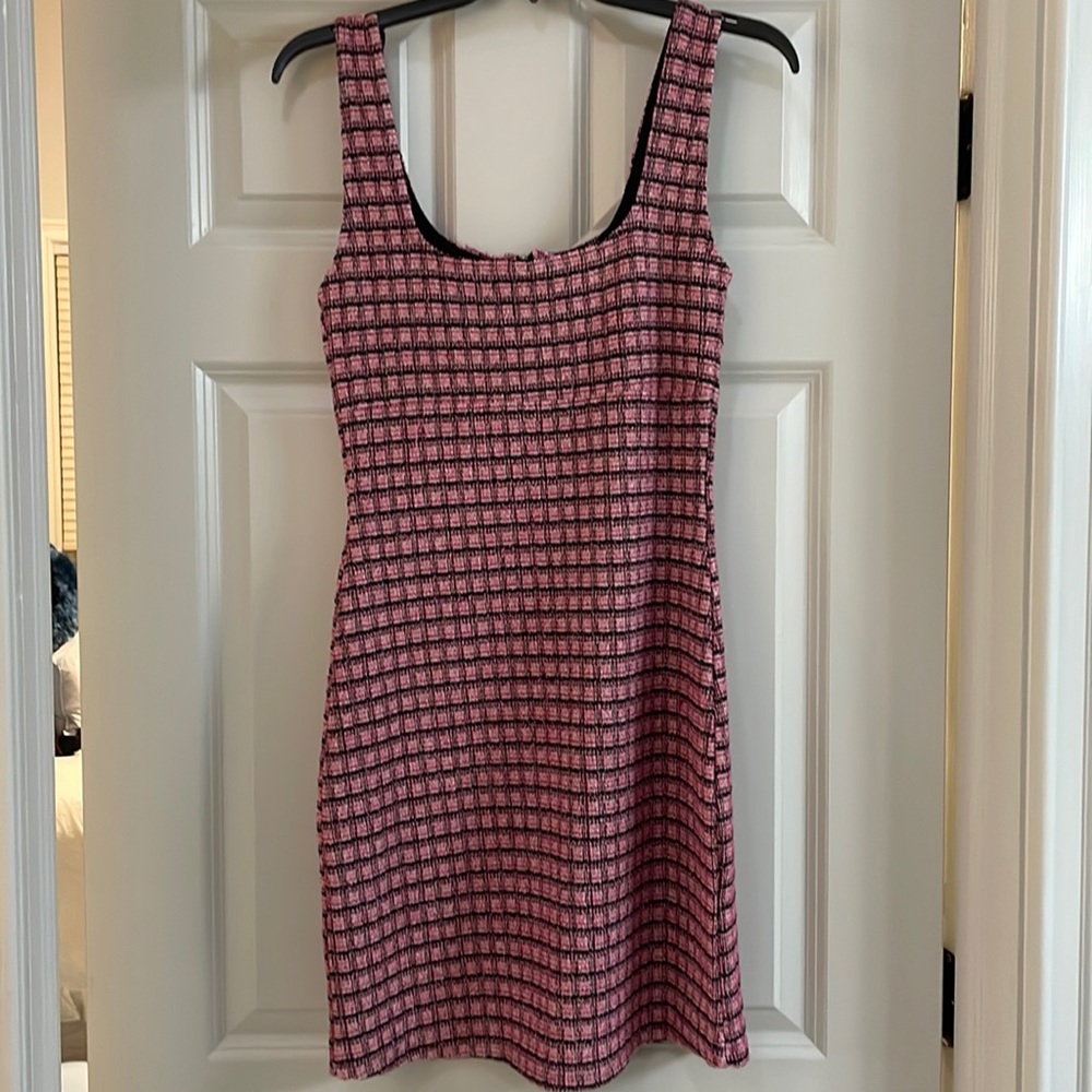 Pink Plaid Dress